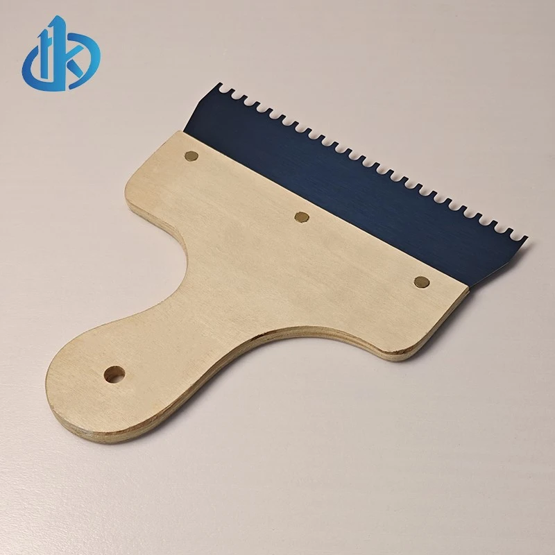 Wooden Handle Notched Scraper Wooden Handle Notched Scraper